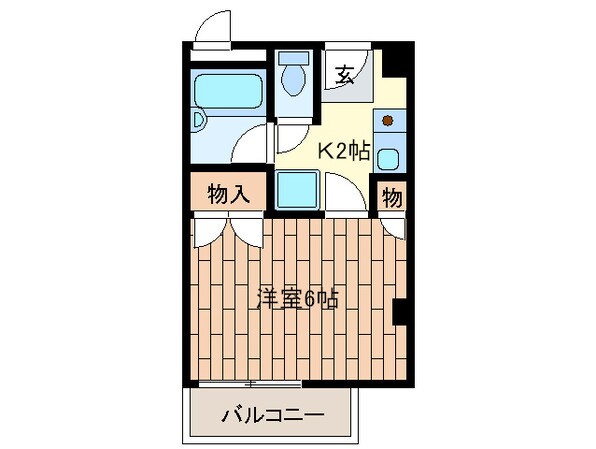 レユシールマンションタニムラの物件間取画像